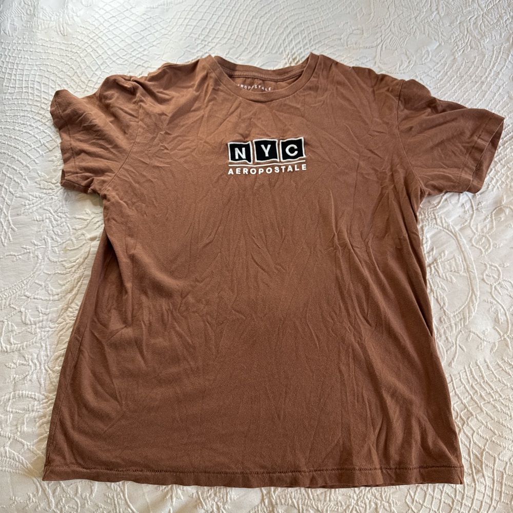 Aeropostale Men's Brown T-Shirt